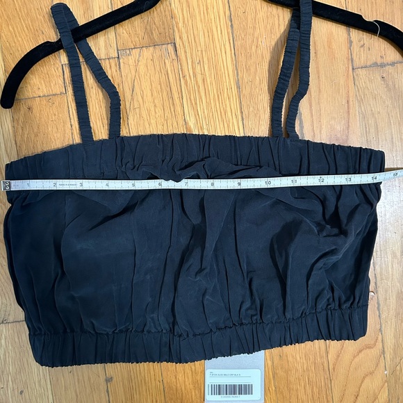 *Everlane* NWT Black Silk Cropped Cami, Small - Picture 6 of 8